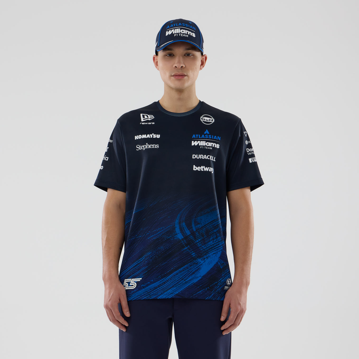 Williams F1 Team 2026 Tech Tee Carlos Sainz Mens - Navy