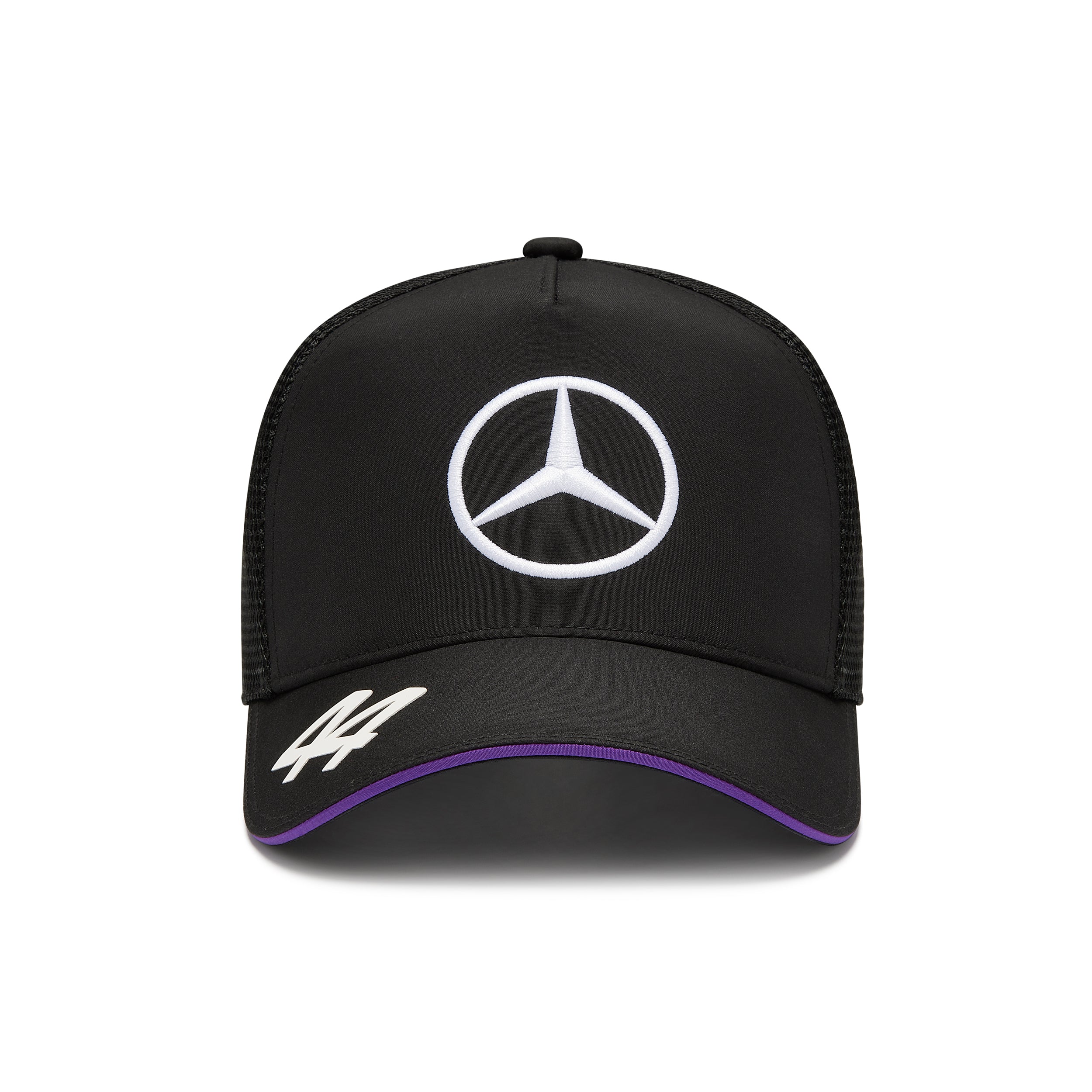 Mercedes AMG Petronas F1 Team 2024 Lewis Hamilton Trucker Cap Unisex - Black