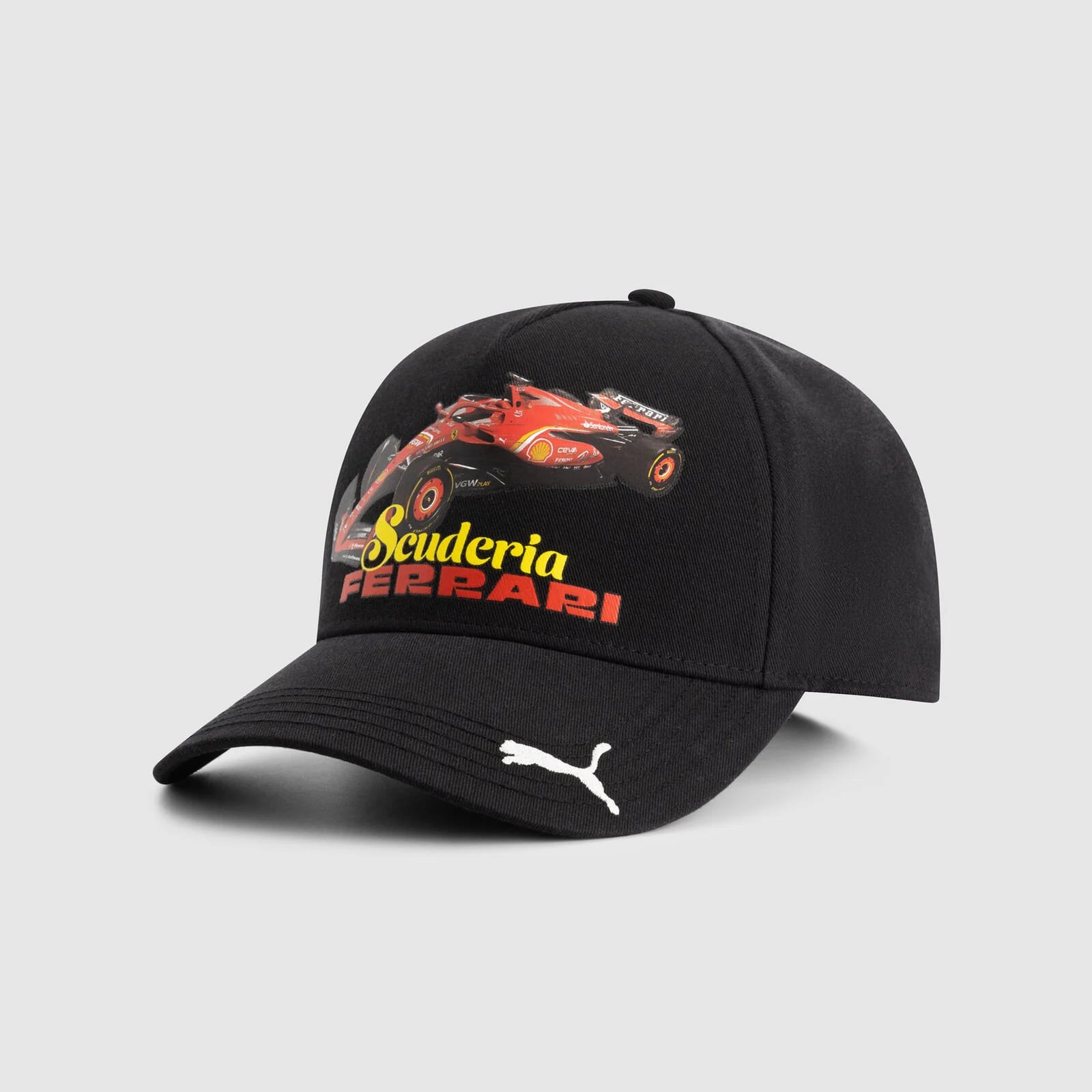 Scuderia Ferrari F1 Graphic Car Cap Adults - Black