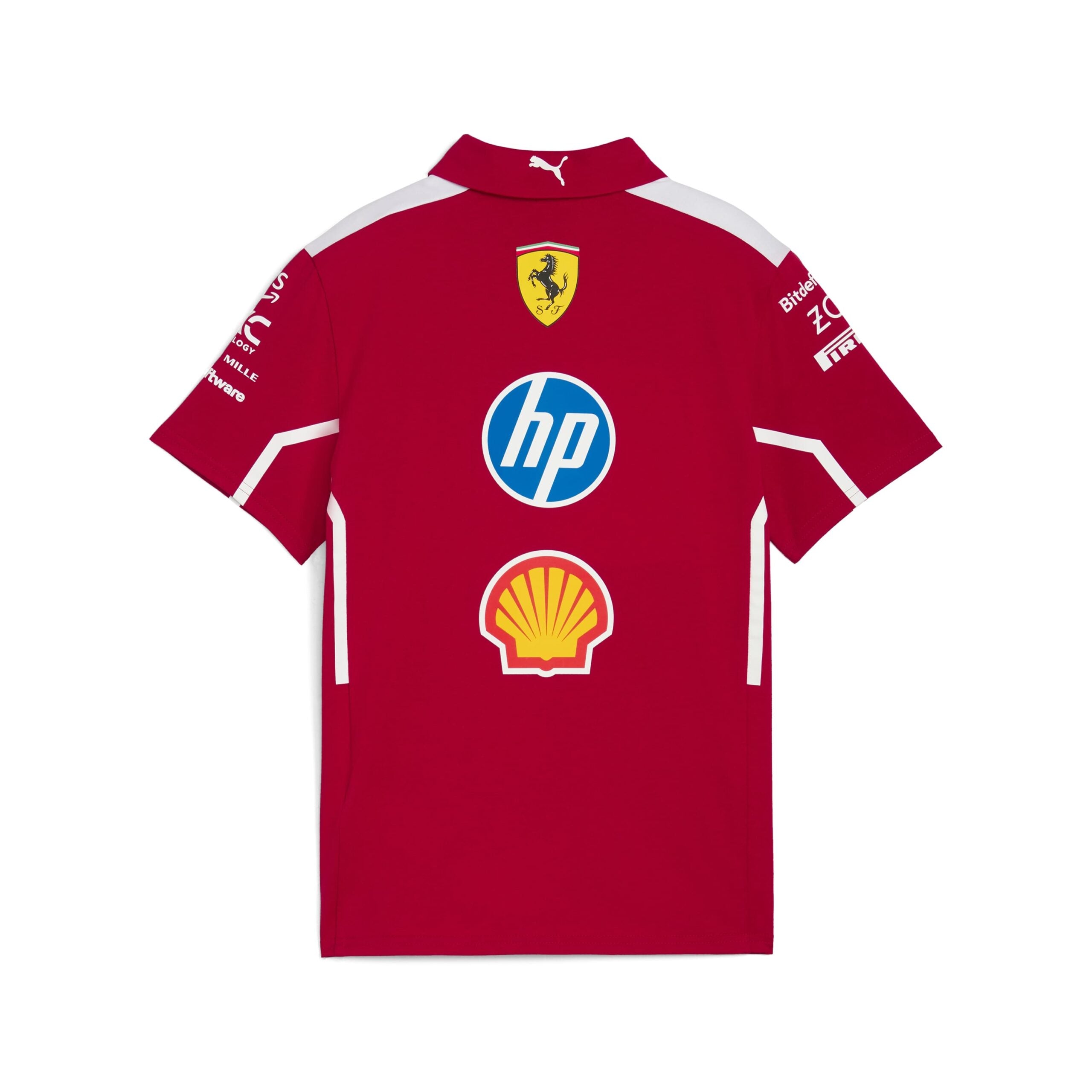 Scuderia Ferrari F1 Team 2025 Polo Mens - Dark Cherry