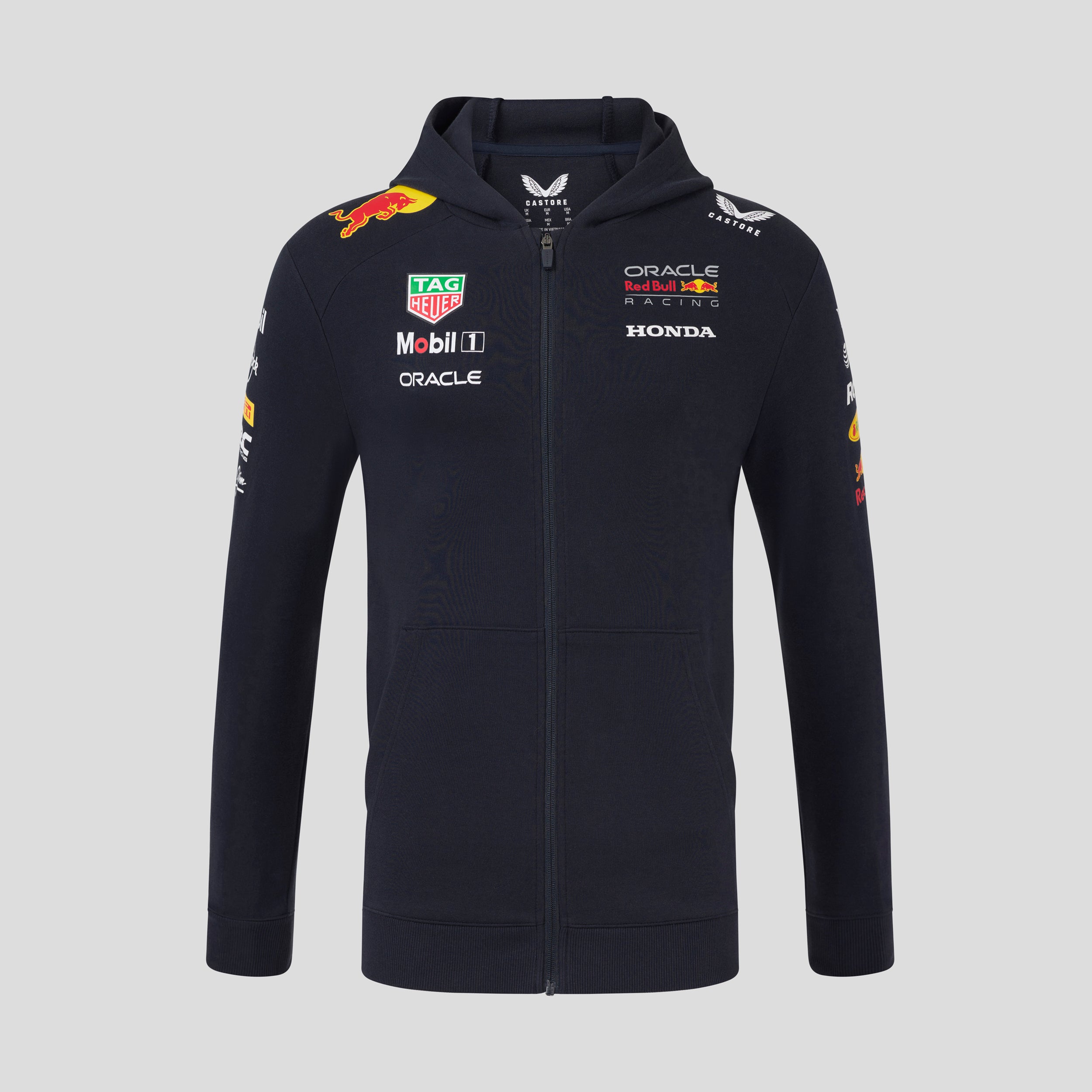 Red Bull Racing F1 Team 2025 Full Zip Hoodie Unisex - Night Sky