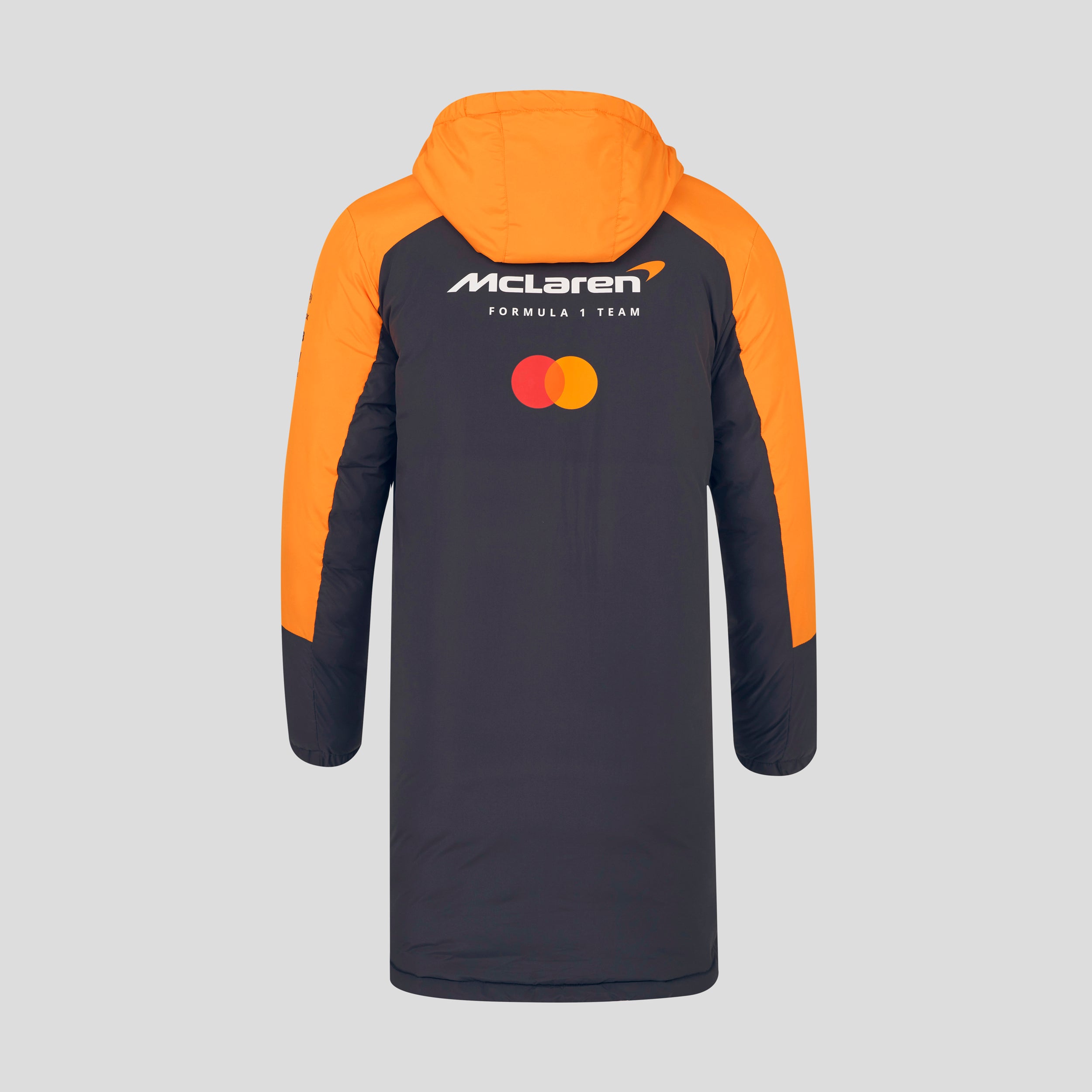 McLaren Racing F1 Official Team 2025 Longline Padded Jacket Unisex - Anthracite