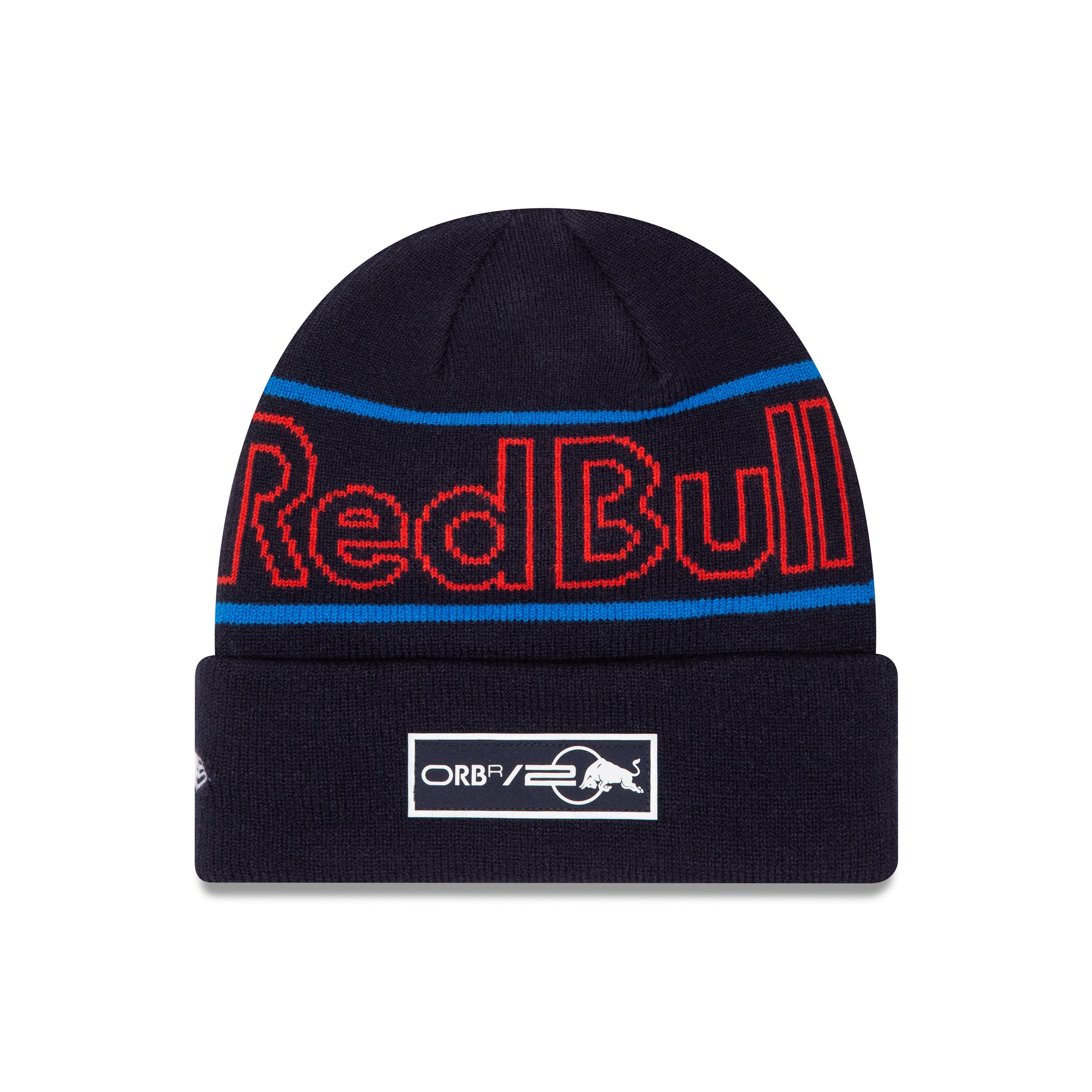 Red Bull Racing F1 Team Cuff Beanie Kids - Night Sky/Hot Red