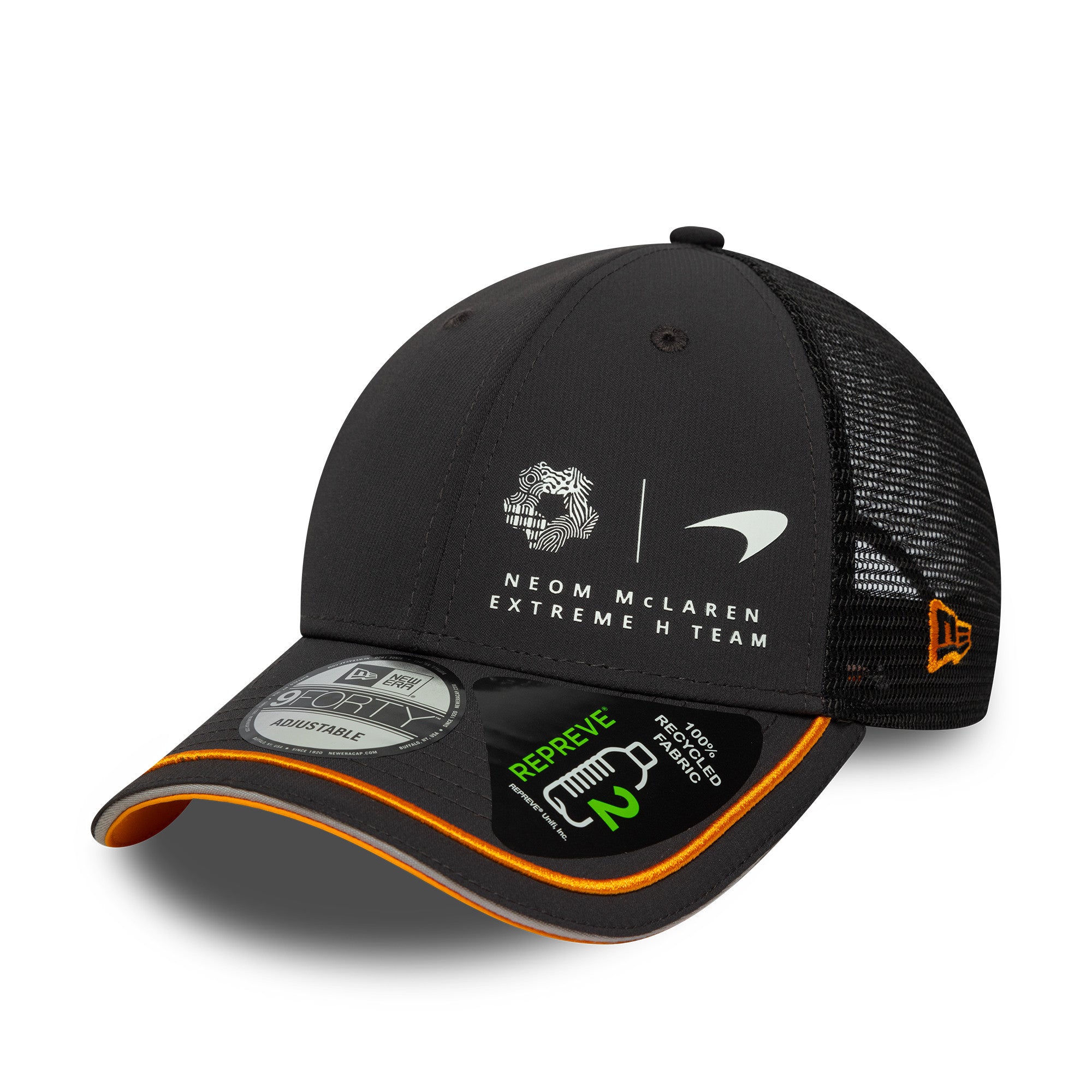McLaren Racing Extreme E Team 2025 Patch 9Forty Cap Adults - Anthracite