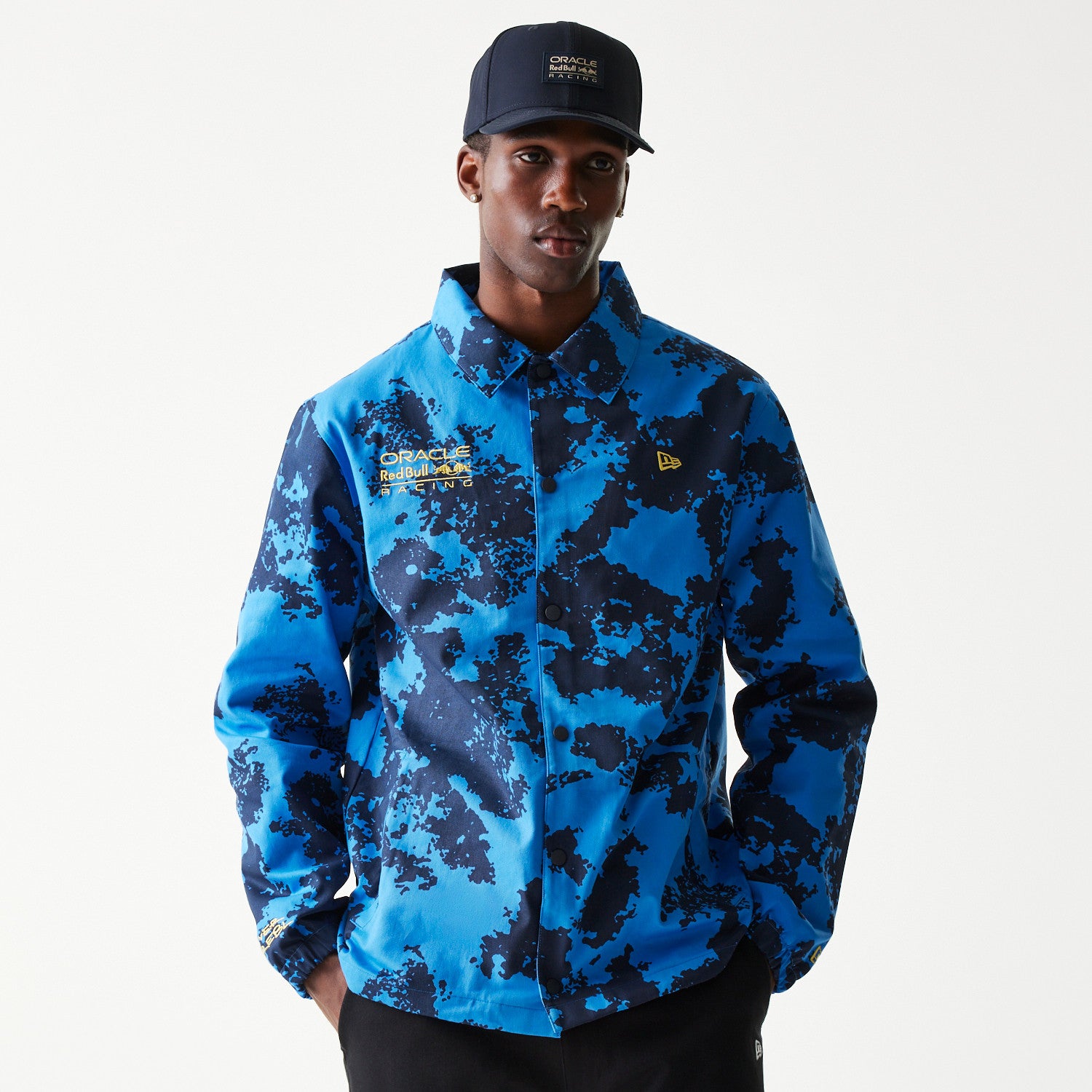 Red Bull Racing F1 Oversized Coaches Jacket Adults - Blue