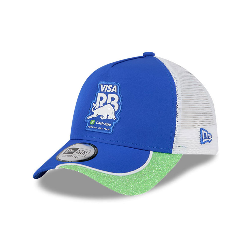 Visa Cash App RB F1 Vegas Glitter Trucker Cap Adults - Medium Blue