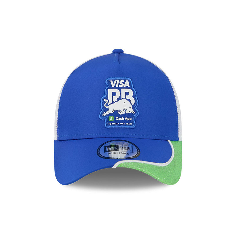 Visa Cash App RB F1 Vegas Glitter Trucker Cap Adults - Medium Blue