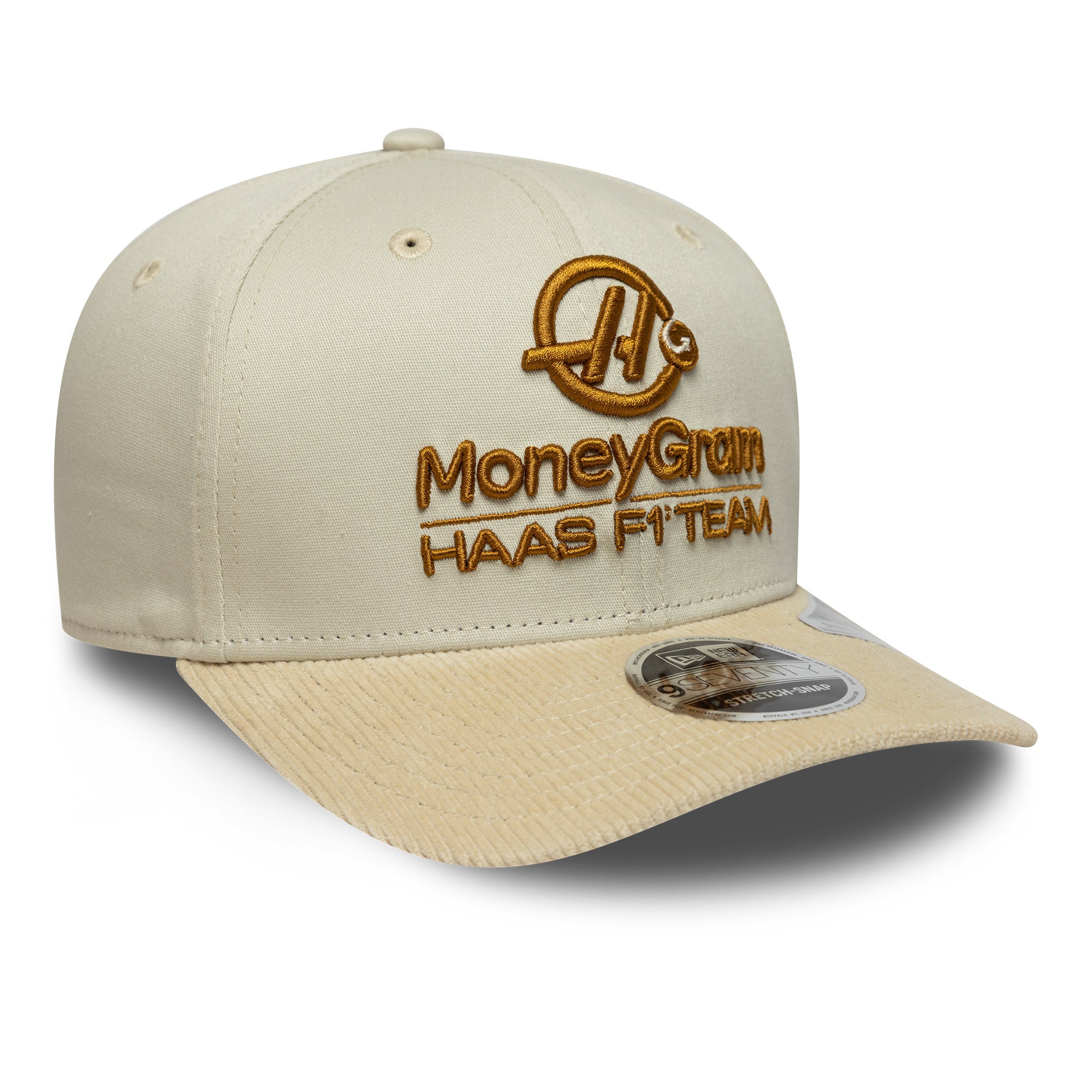 Haas F1 Cord 9Seventy Cap Stretch Snap Adults - Stone