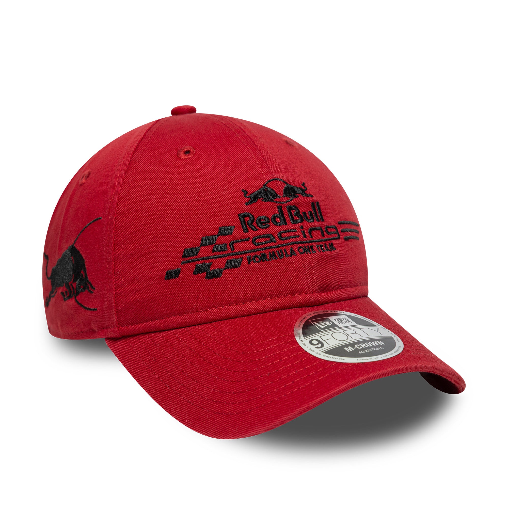Red Bull Racing F1 Washed 9Forty Cap M Crown Adults - Ruby Red