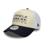 Red Bull Racing F1 Seasonal Trucker Cap Adults - Light Cream/Navy