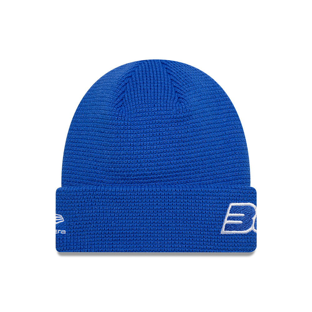 Visa Cash App RB F1 Liam Lawson Waffle Cuff Knit Beanie Adults - Bright Blue