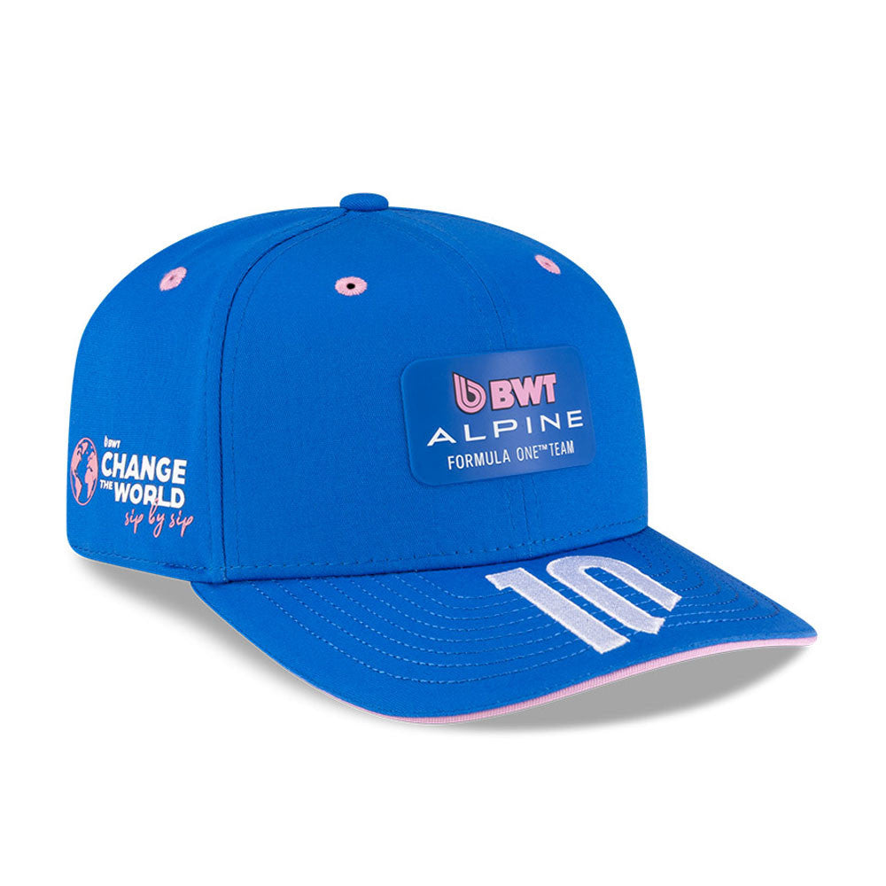 Alpine F1 Pierre Gasly 9Seventy Cap Stretch Snap Adults - Bright Blue/Pale Pink