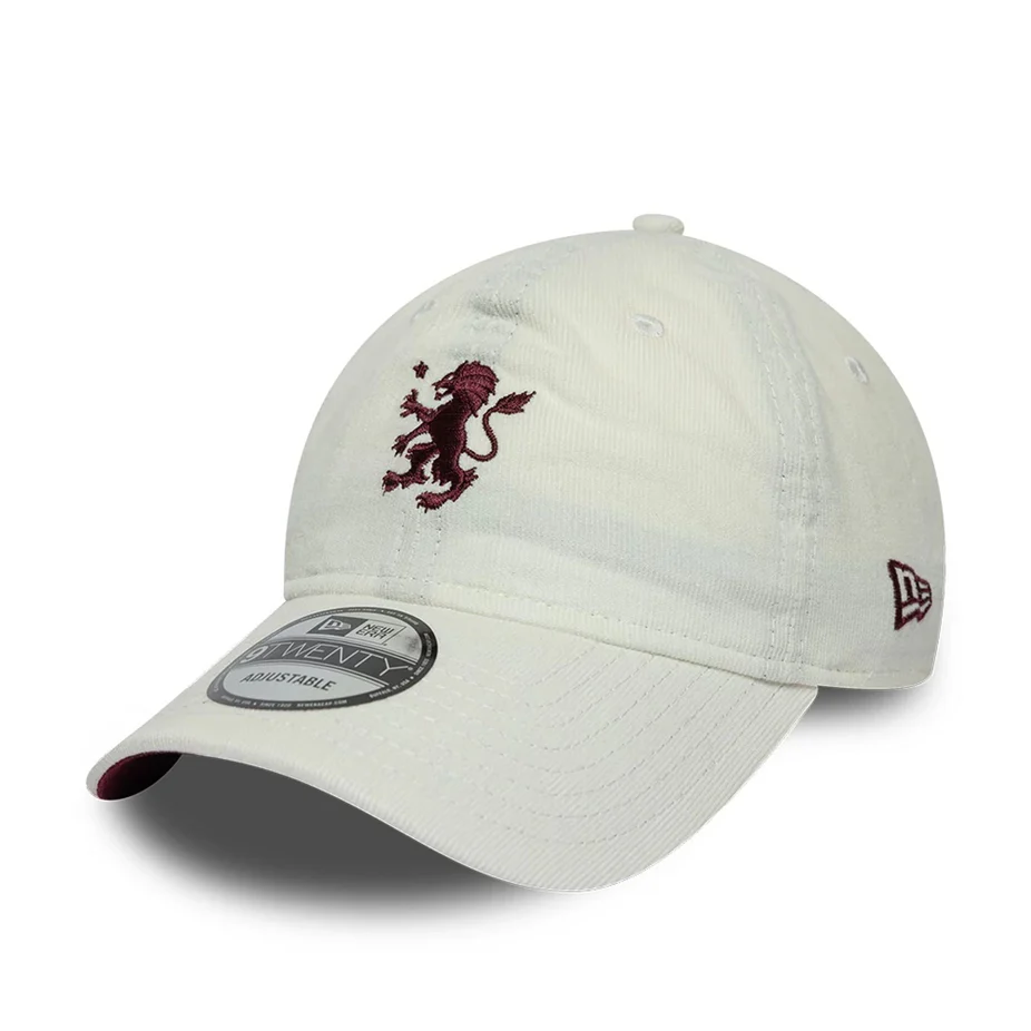 Aston Villa Cord 9Twenty Cap Adults - Ivory