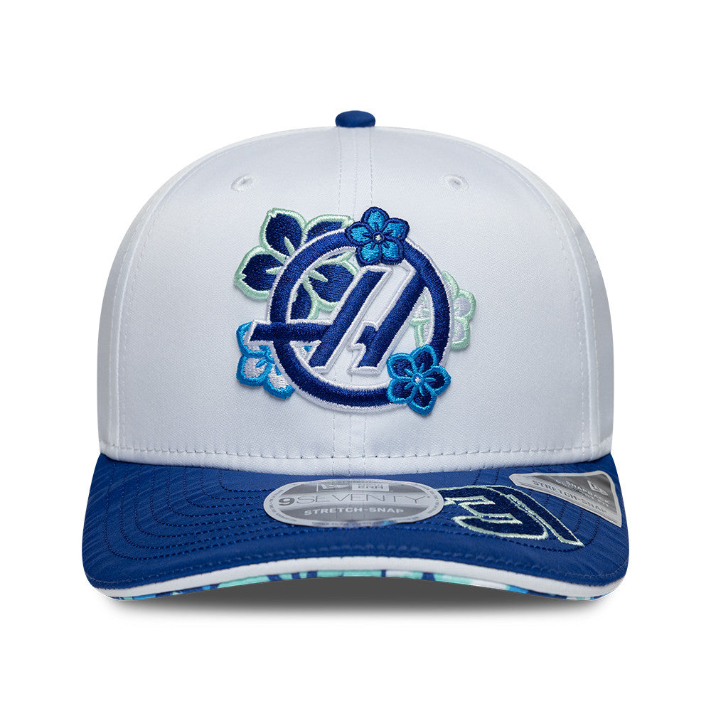 Haas F1 Estaban Ocon Japan 9Seventy Cap Stretch Snap Adults - White