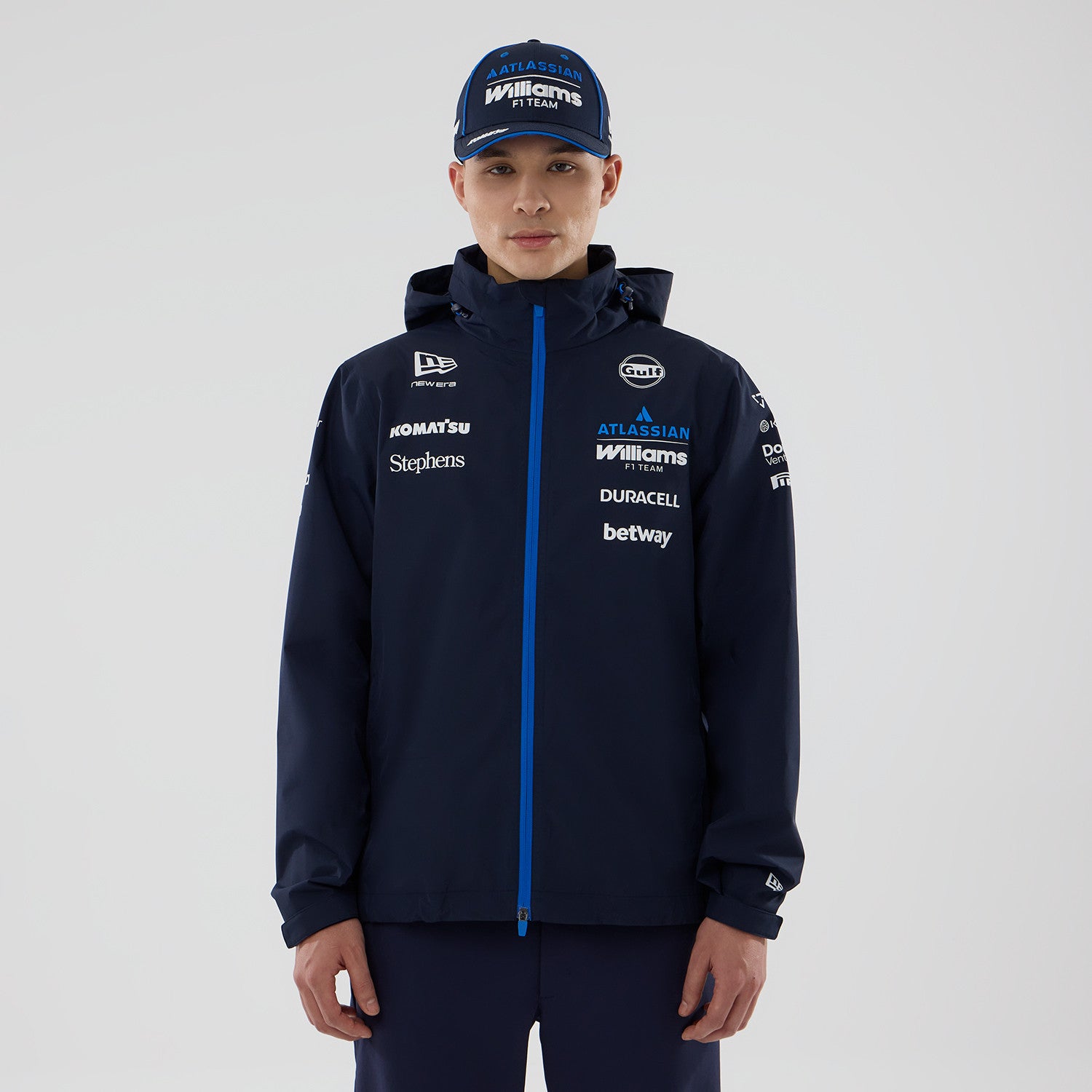 Williams F1 Team 2026 Rain Jacket Mens - Night Shift Navy | TheRaceWorks