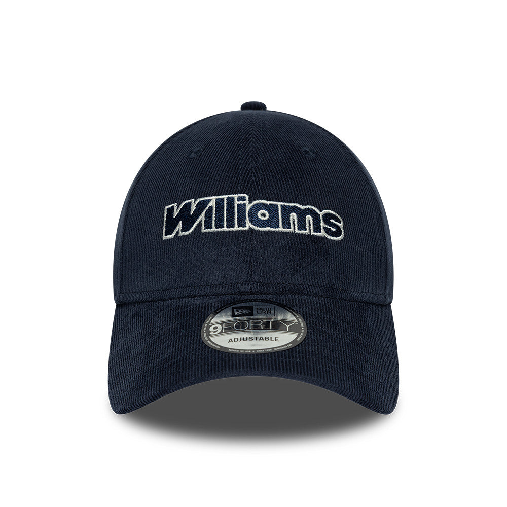 Williams F1 Cord 9Forty Cap Adults - Navy
