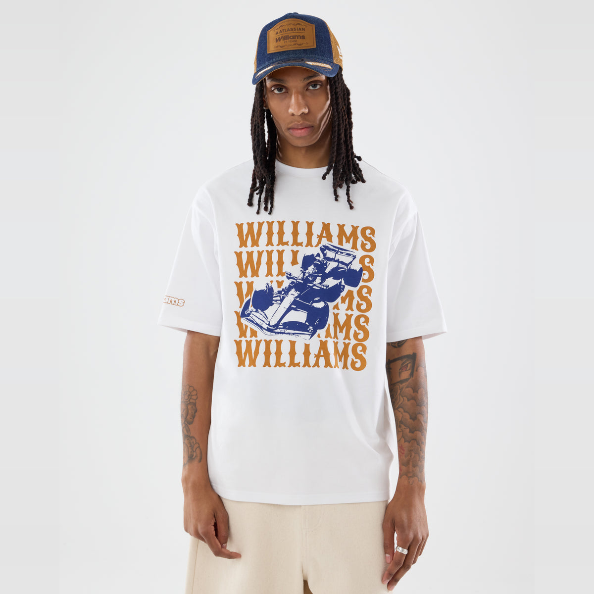 Williams F1 Austin Graphic Oversized Tee Adults - White