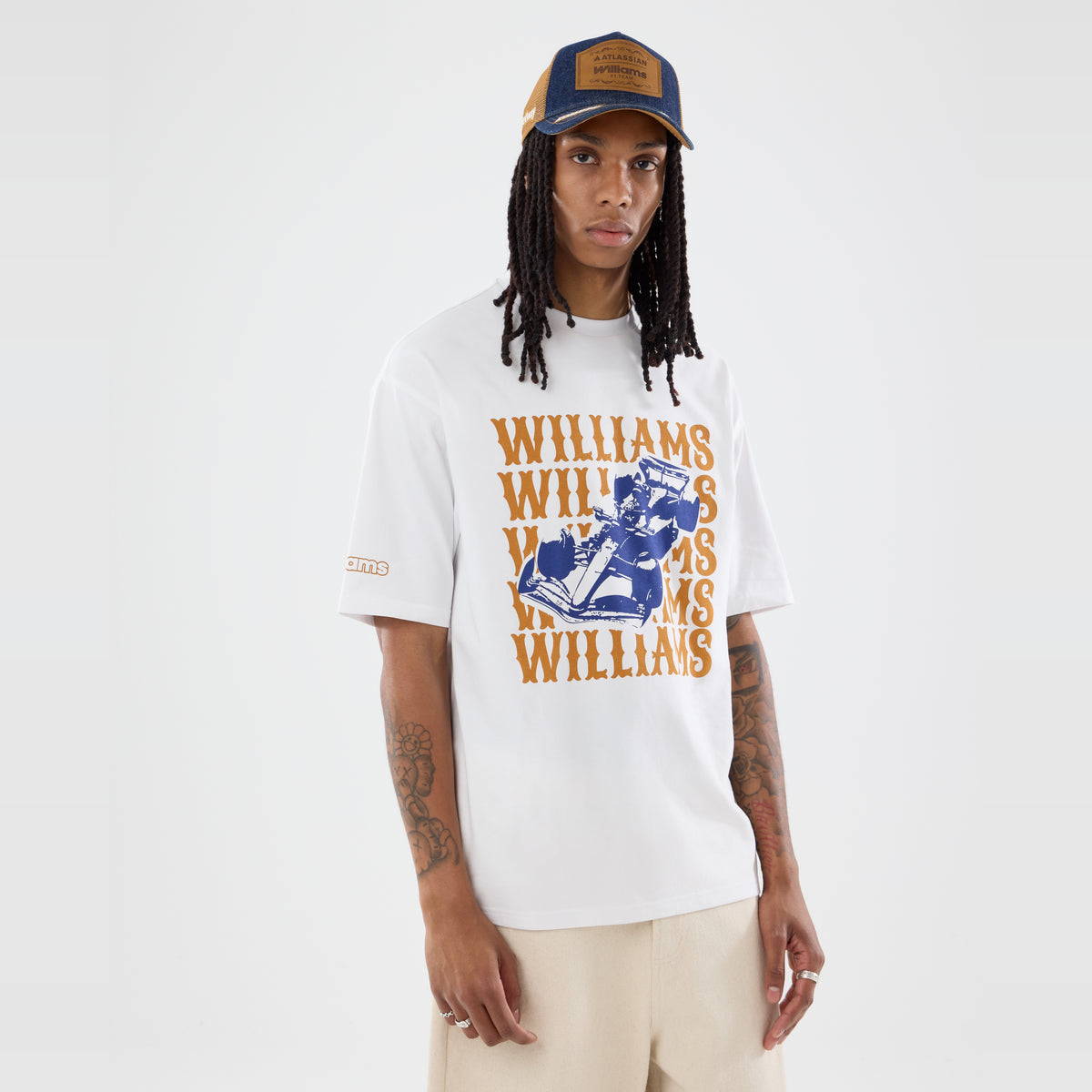 Williams F1 Austin Graphic Oversized Tee Adults - White
