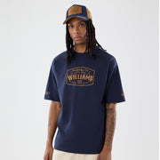Williams F1 Austin Front Chest Graphic Tee Adults - Night Shift Navy