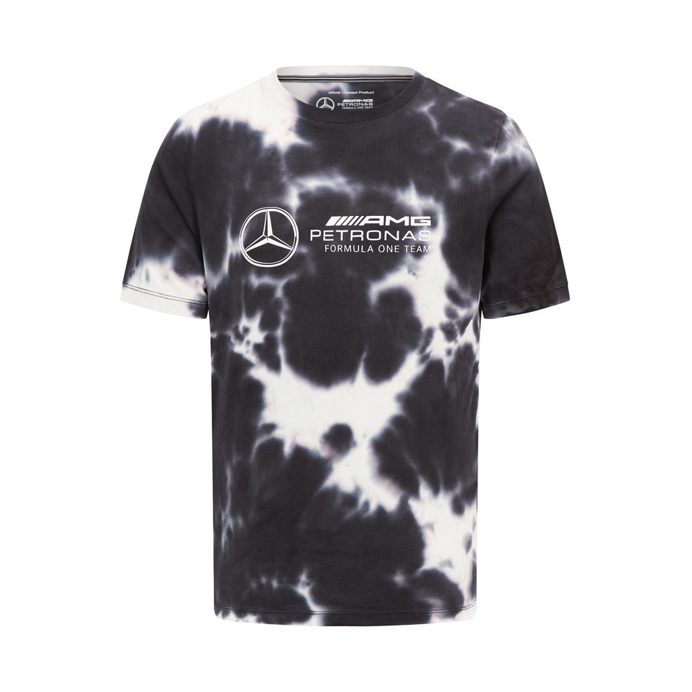 Mercedes AMG Petronas F1 Tie Dye Tee Mens - Grey