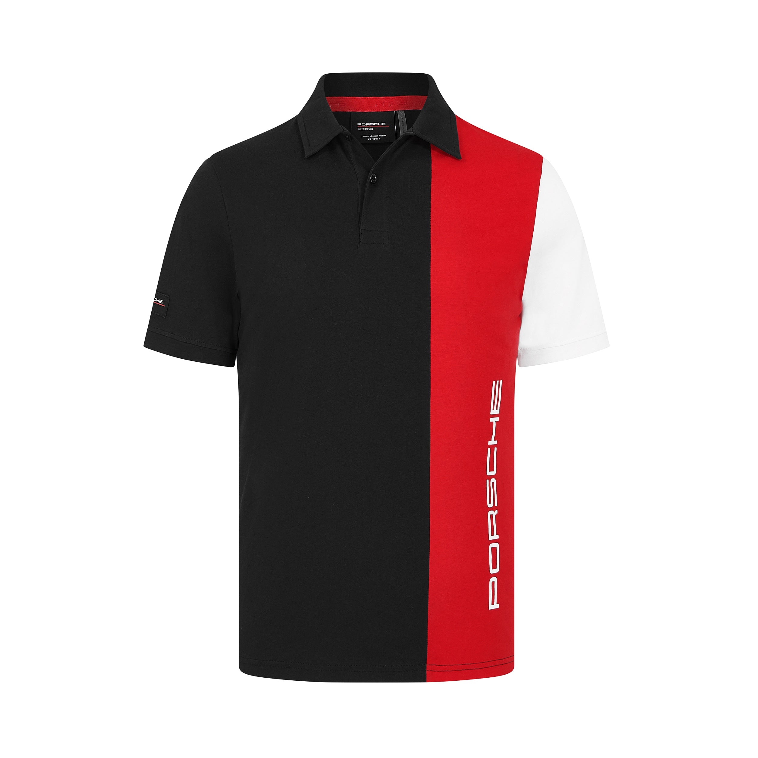 Porsche Motorsport Stripe Polo Mens - Black