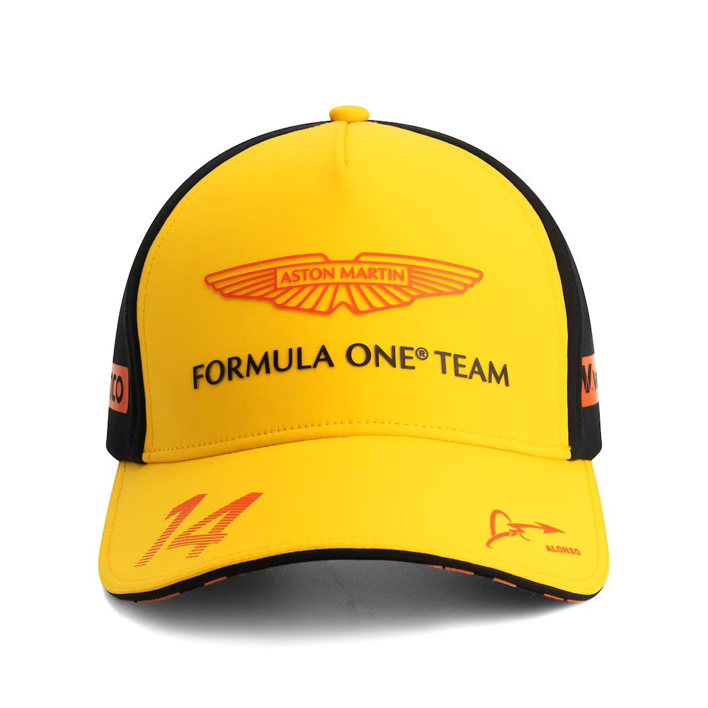 Aston Martin F1 Team 2025 Special Edition Spanish Cap Adults - Helios Yellow
