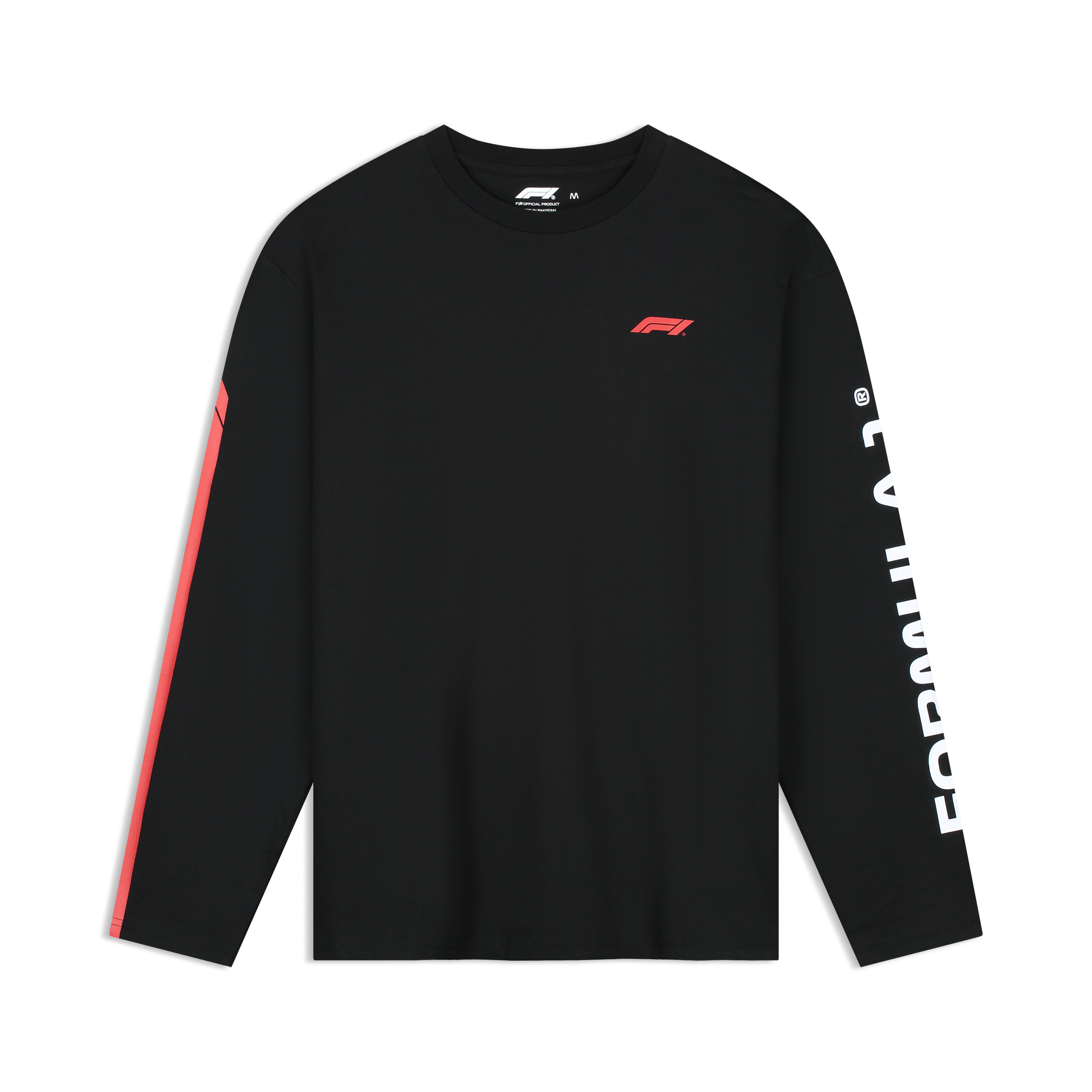 F1 Racing Line Long Sleeve Tee Mens - Black