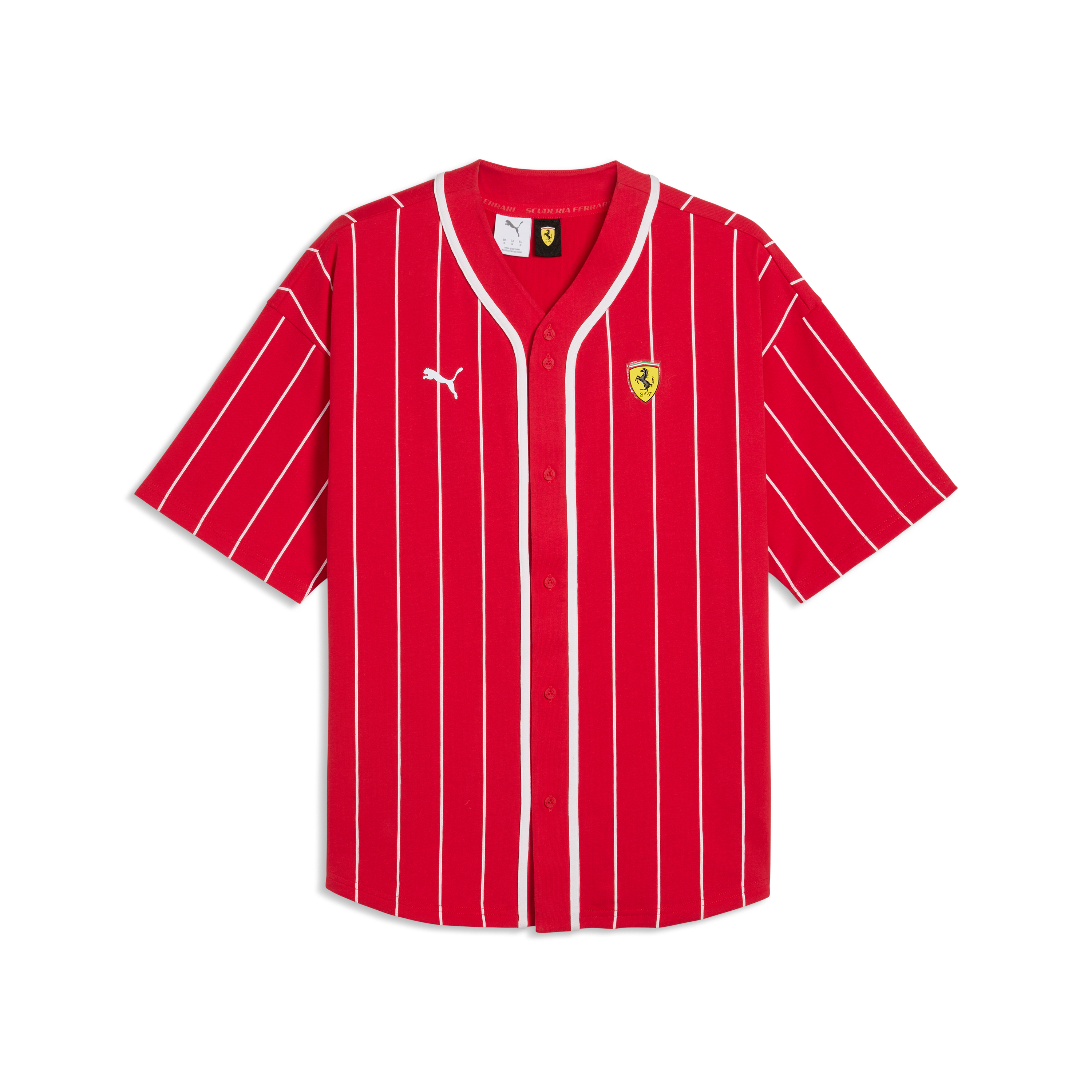 Scuderia Ferrari F1 Baseball Jersey Mens - Rosso Corsa