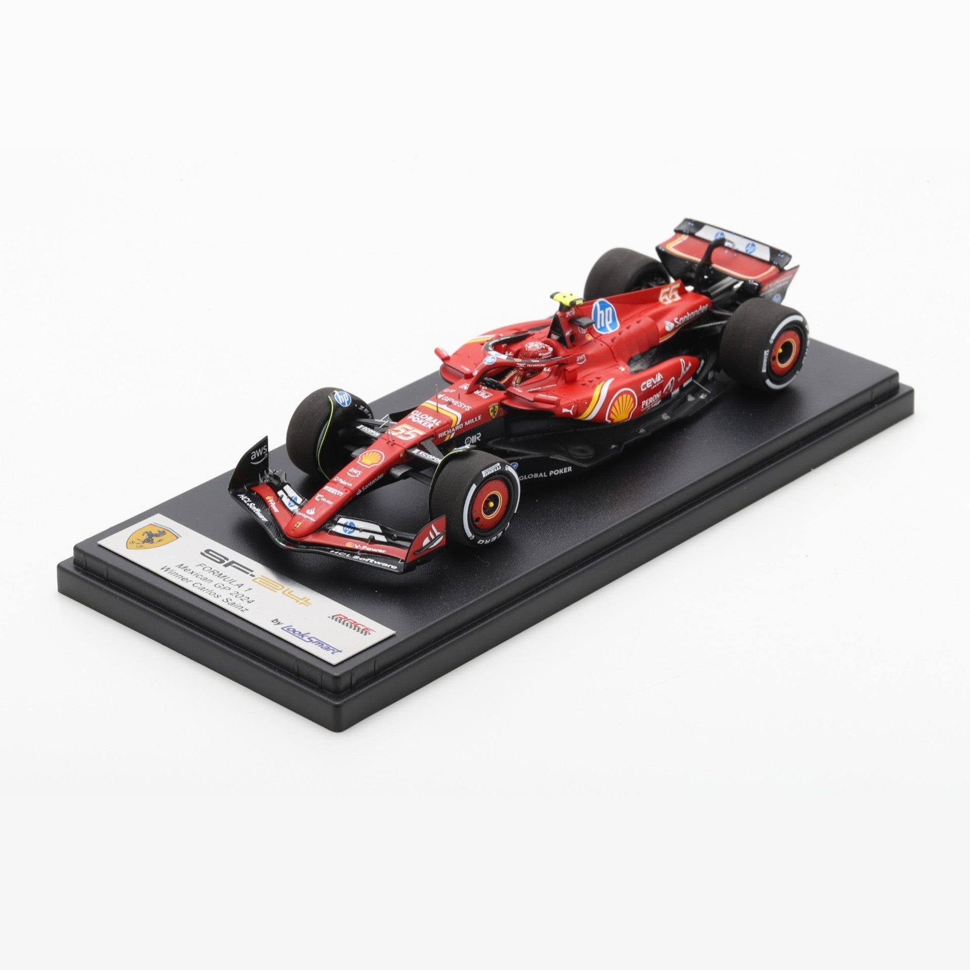 Looksmart Scuderia Ferrari F1 SF-24 Carlos Sainz 55 2024 Mexican
