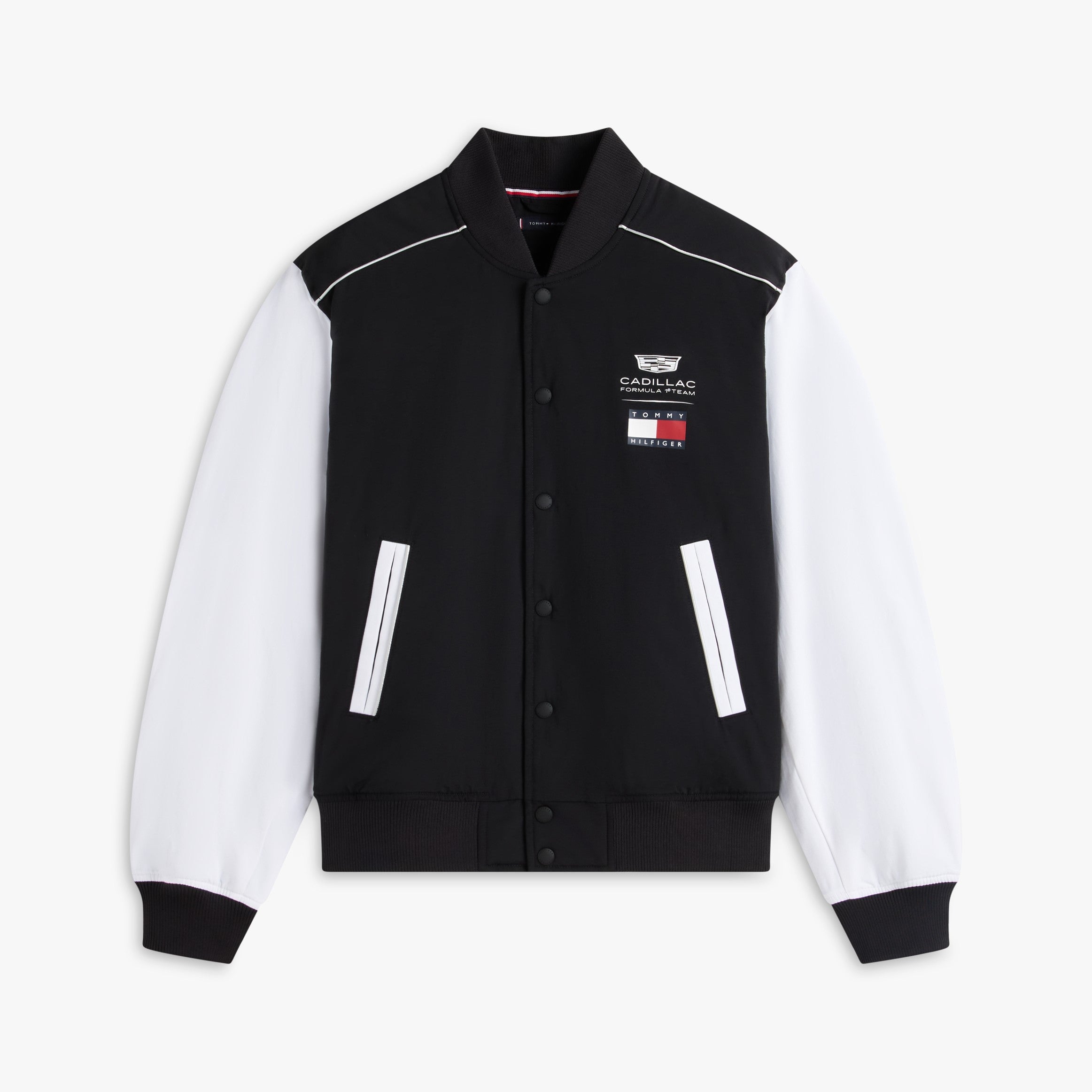 Cadillac F1 X Tommy Hilfiger Bomber Jacket Mens - Black/White