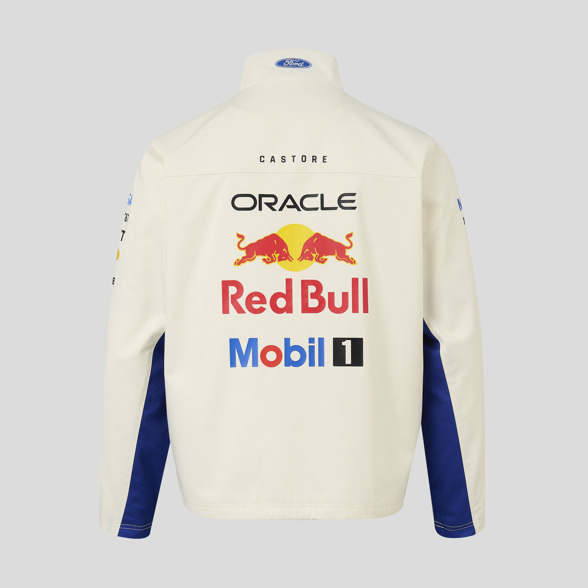Red Bull Racing X Ford F1 Team 2026 Motor Jacket Unisex - Egret/Dazzling Blue
