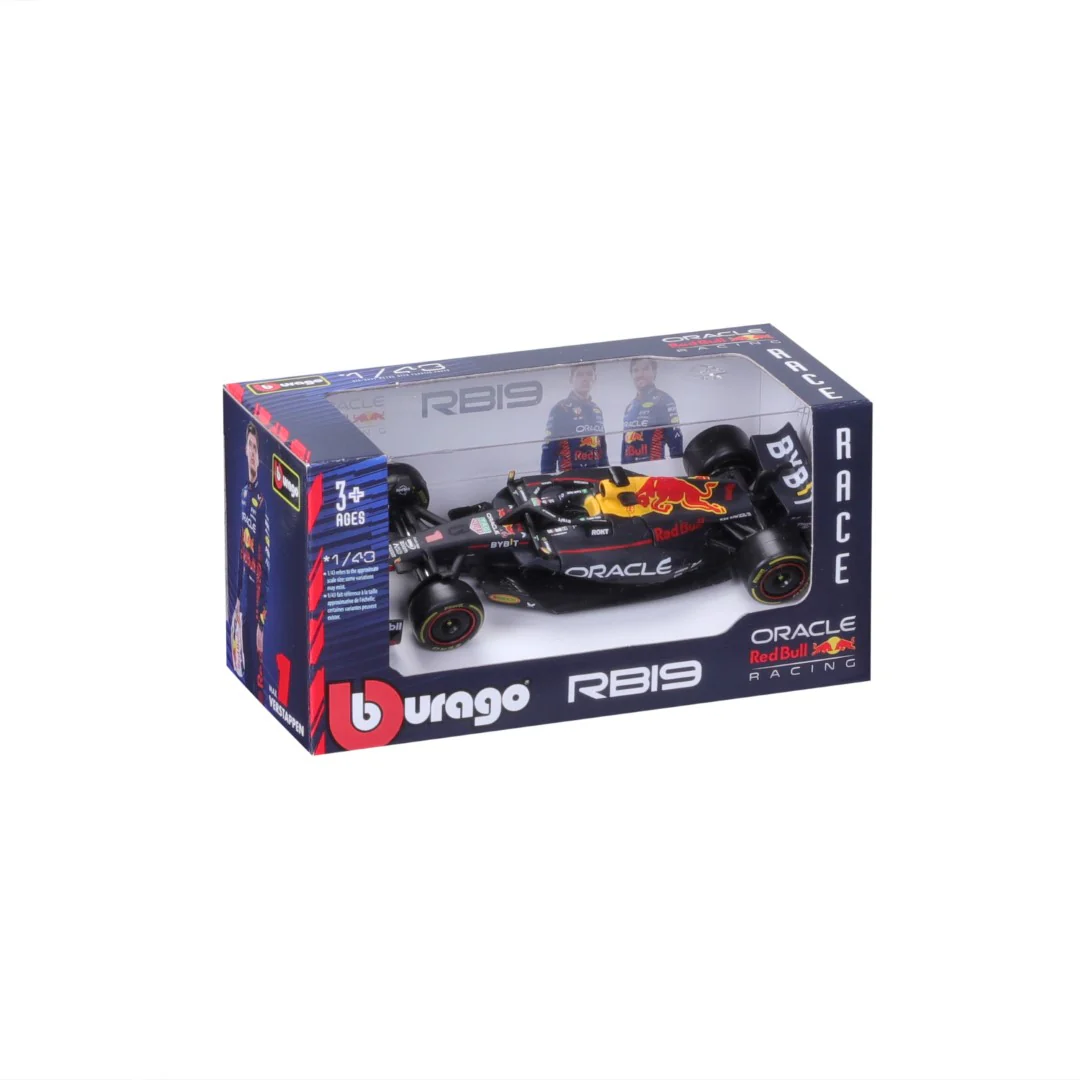 Bburago Red Bull Racing F1 Rb19 Max Verstappen 1 Model Car Unisex - Navy - 1:43 Scale