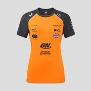 McLaren Racing F1 Official Team 2025 Set Up T-Shirt Lando Norris Womens - Papaya