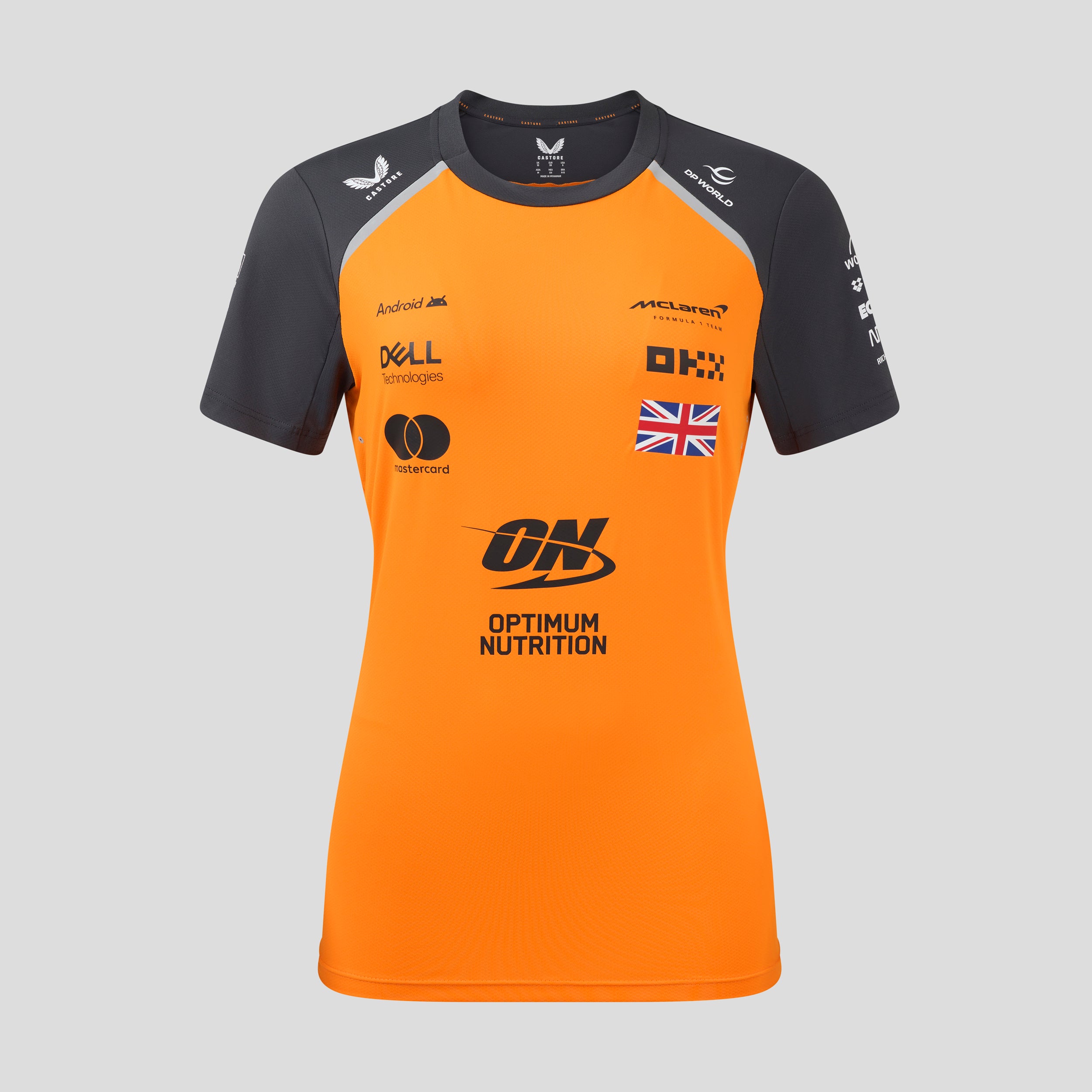 McLaren Racing F1 Official Team 2025 Set Up T-Shirt Lando Norris Womens - Papaya