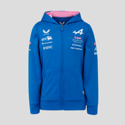 Alpine F1 Team 2026 Full Zip Hoodie Kids - Lapis Blue
