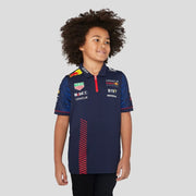 Red Bull Team SS Polo Shirt Kids - Night Sky