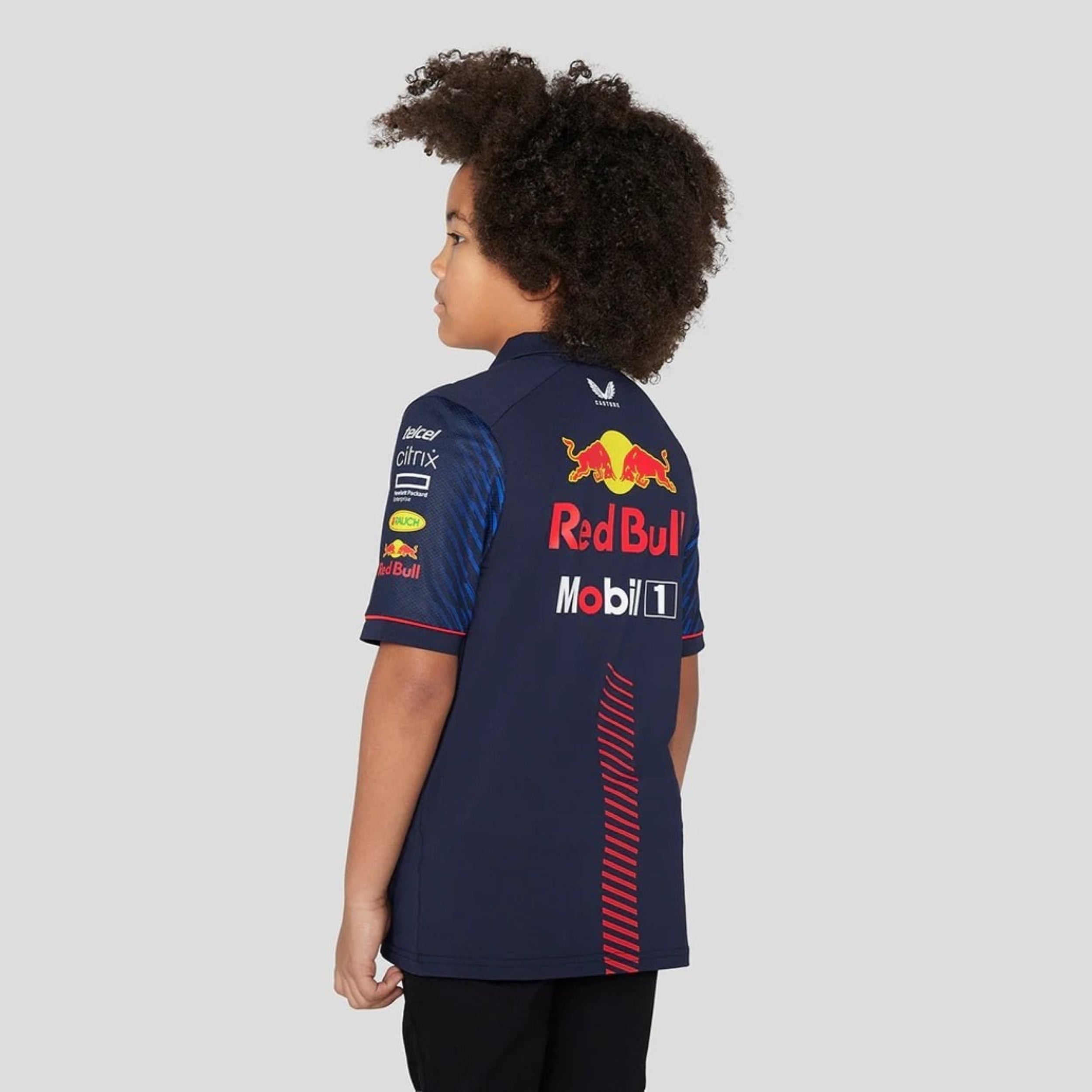 Red Bull Team SS Polo Shirt Kids - Night Sky