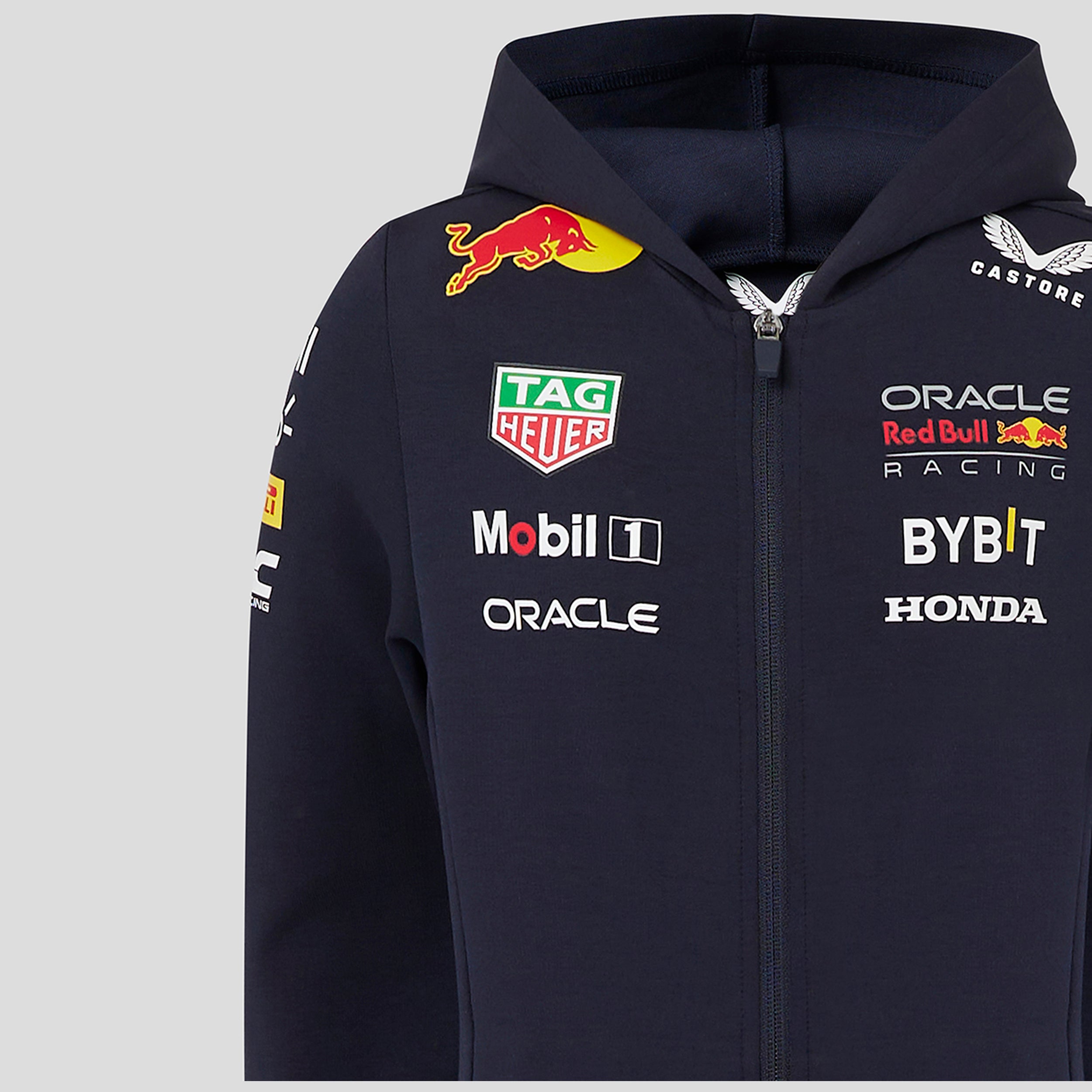 Red Bull Racing F1 Team 2024 Full Zip Hoodie Kids - Night Sky