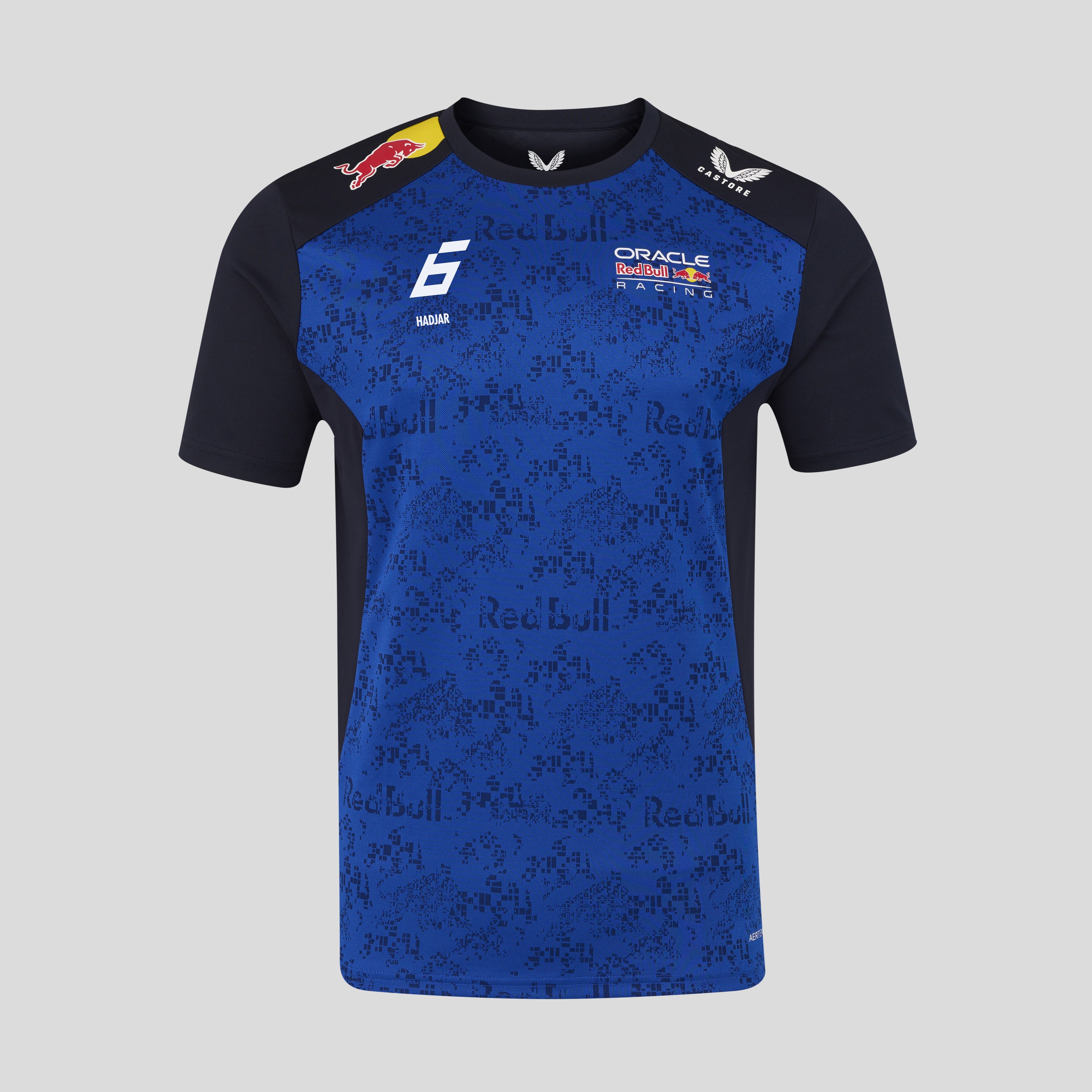 Red Bull Racing F1 Team 2026 T-Shirt Driver Isack Hadjar Mens - Night Sky / Surf The Web