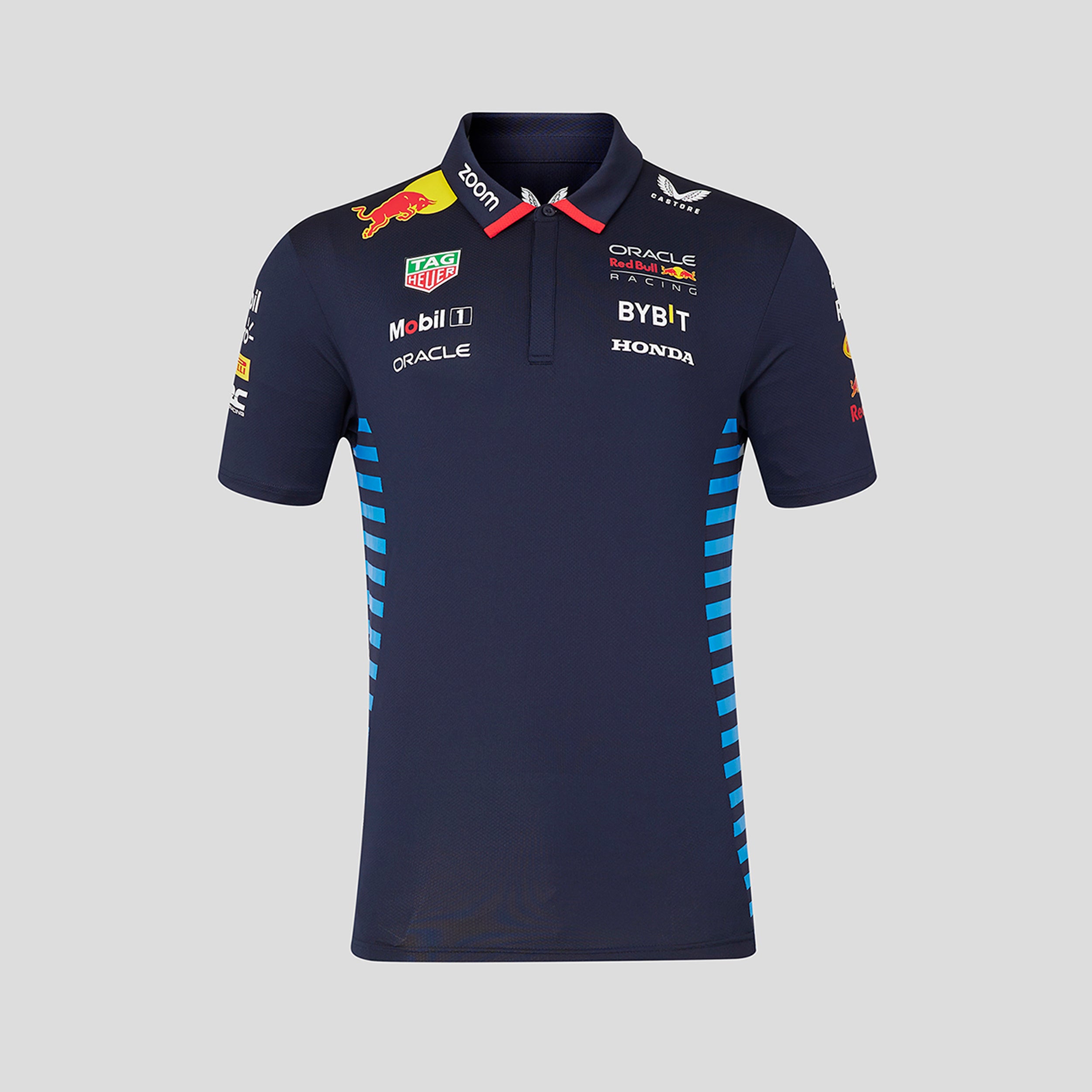 Red Bull Racing F1 Team 2024 Short Sleeve Polo Shirt Mens - Night Sky