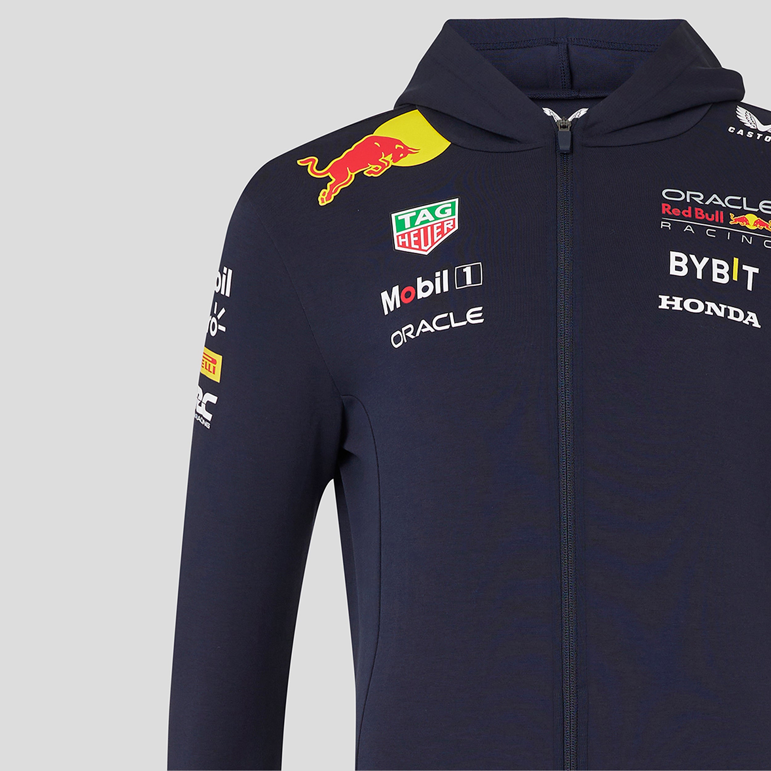 Red Bull Racing F1 Team 2024 Full Zip Hoodie Mens - Night Sky