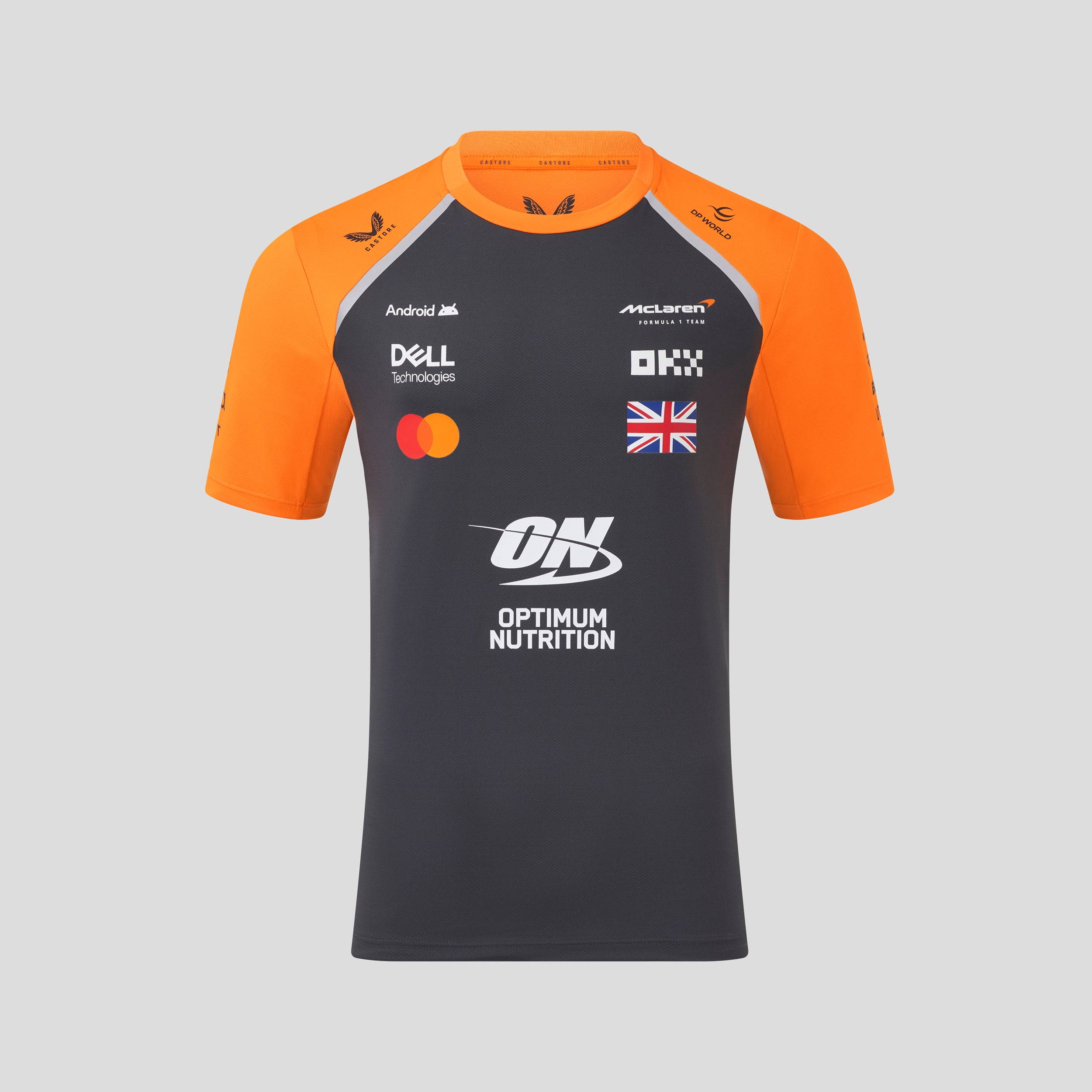 McLaren Racing F1 Official Team 2025 Set Up T-Shirt Lando Norris Mens - Anthracite