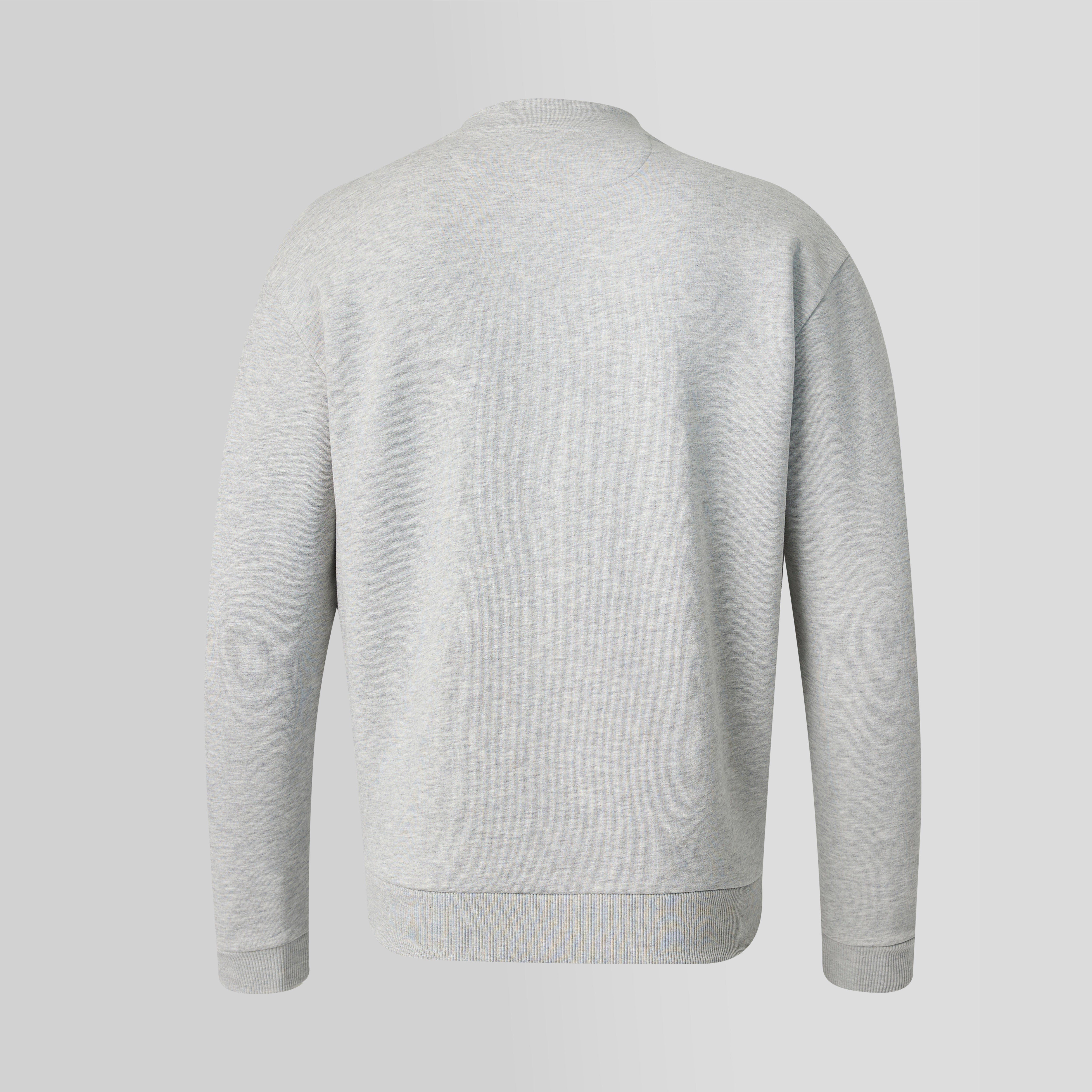 Haas F1 Monogram Linear Back Graphic Quarter Zip Unisex - Grey